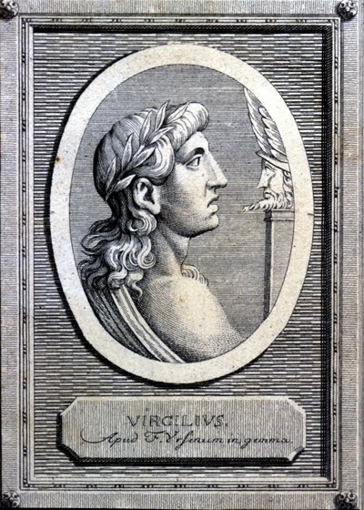 Vergilius (70 - 19 f.Kr.), latinsk poet. 1700-talsgravyr. av Unknown artist