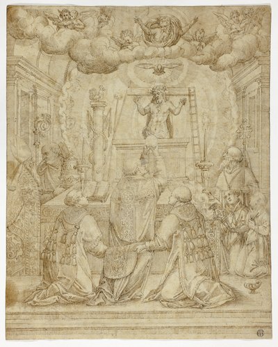 Vision av Saint Gregory av Unknown artist