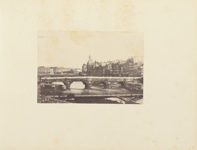 Utsikt från Pont des Arts i Paris av Unknown artist