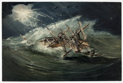 Orkanen i Västindien av Unknown artist