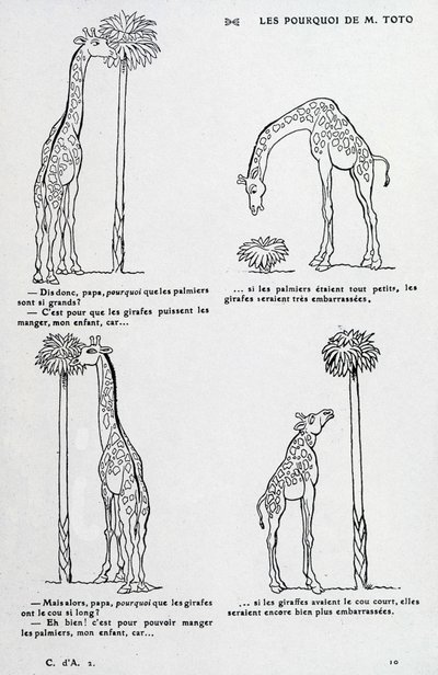 Varför från Mr. Toto: Varför palmen är så stor och varför giraffen har så lång hals. (komedi som bygger på Darwins teori) av Unknown artist