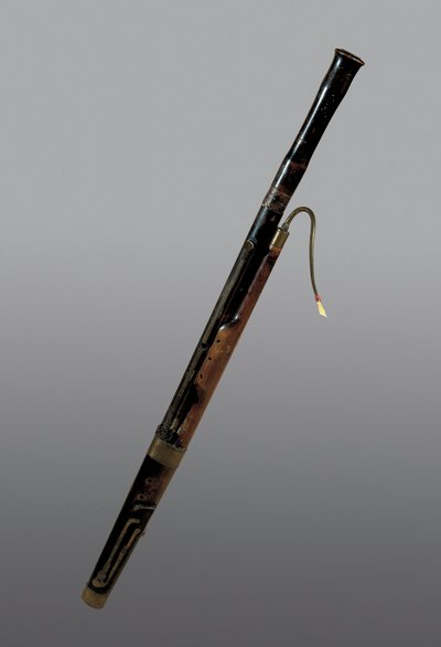 Blåsinstrument: 1700-talsfagott. Barcelona. Museet för musik. av Unknown artist