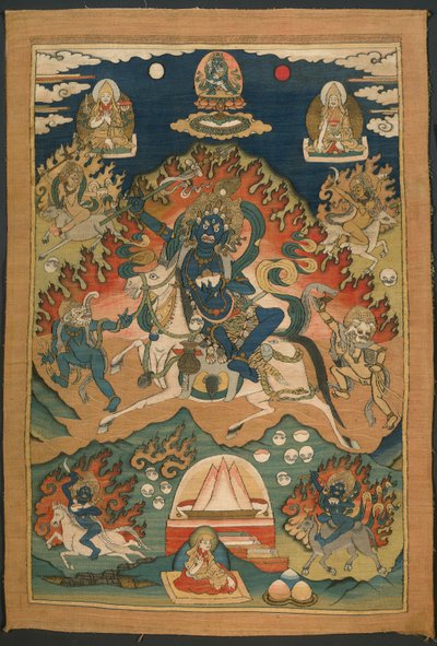 Vredgad form av gudinnan Saraswati (Magzor Gyalmo) eller Palden Llamo av Unknown artist