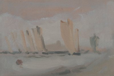 Yachtracing på Solenten av Unknown artist