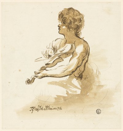 Ung violinist av Unknown artist