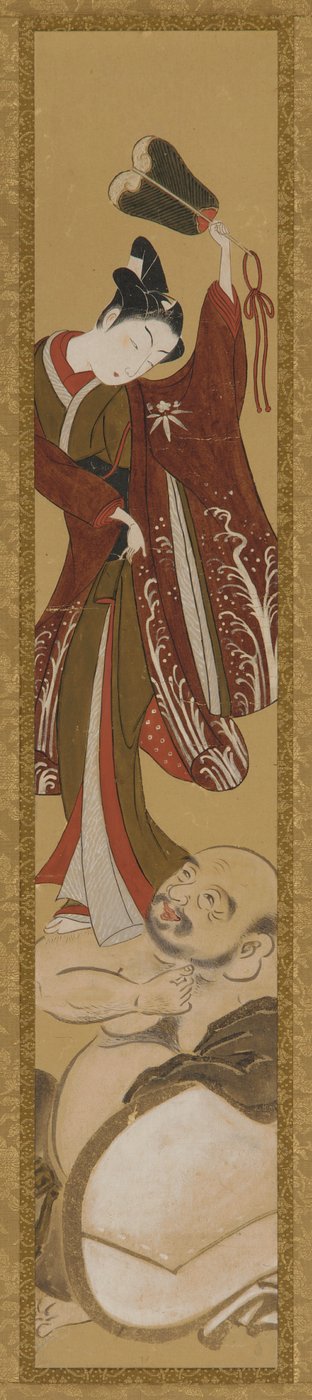 Ung man som står på Hoteis axel av Unknown artist