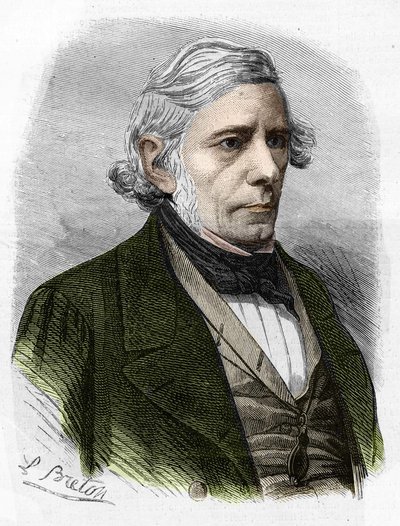 porträtt av Victor Cousin. Fransk filosof (1792 till 1867). av Unknown artist