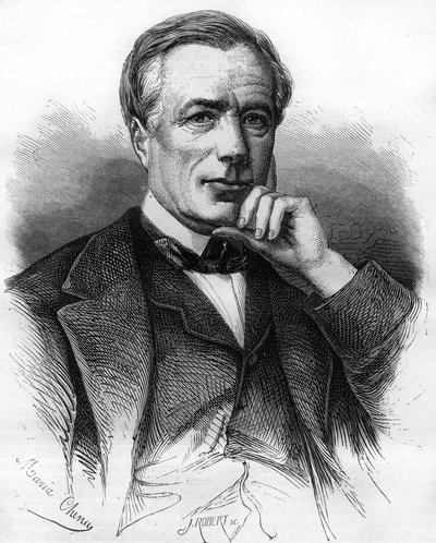 porträtt av Xavier Marmier (1809-1892), fransk författare. av Unknown artist