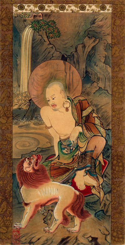Arhat, japansk, sen Kamakura-period, 1300-talet 1886. av Unknown follower of Ryozen