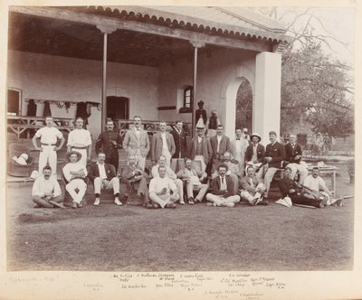 En cricketmatch, Peshawar av Unknown photographer