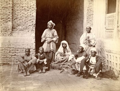 En familj i Afghanistan, sent 1800-tal av Unknown photographer