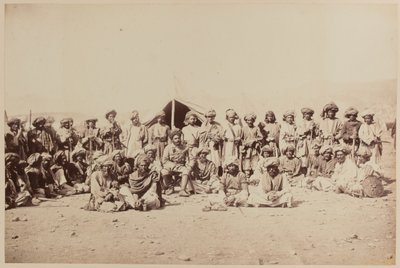 Afghanska stammän vid en durbar av Unknown photographer