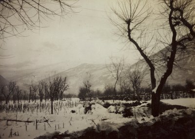 Album " Harriet Louise Self": utsikt över Brenta-dalen med snö av Unknown photographer