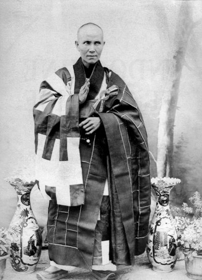 Annamese bonze i Cochinchina, Indokina, ca 1900 (svartvitt foto) av Unknown photographer