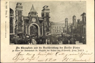 Berlin, Franz Josef I på Pariser Platz, hedersport av Unknown photographer