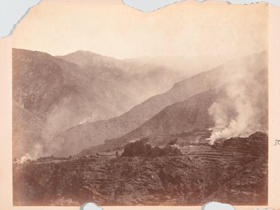 Brinnande by, Black Mountain expedition av Unknown photographer