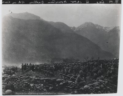 ?Cease Fireing?, nr 1 British Mountain Battery, Black Mountain Expedition, 1891 av Unknown photographer
