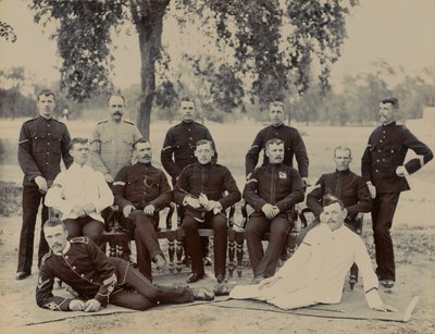 Korpraler av ?C? Kompani, 1:a bataljonen The Bedfordshire Regiment, 1890 ca av Unknown