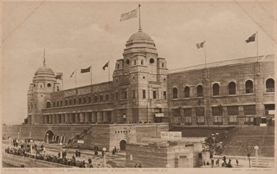 Ingång till stadion, British Empire Exhibition, Wembley av Unknown photographer