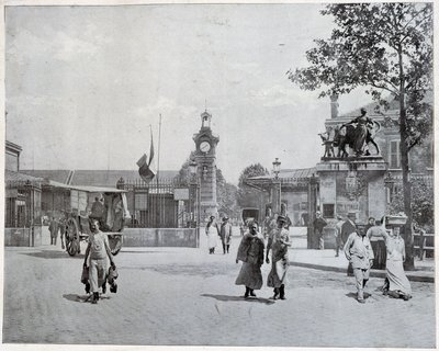 Ingång till La Villettes slakterier av Unknown photographer