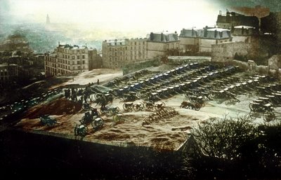 I Montmartre utgör stora regeringsvapen ett hot mot Paris 18 mars av Unknown photographer
