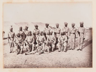 Indiska officerare från 28th Bombay Native Infantry, 1884 ca av Unknown