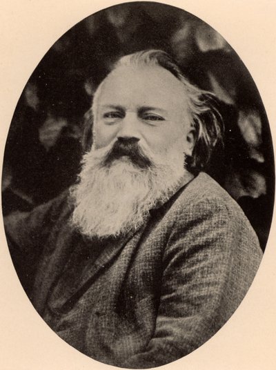 Johannes Brahms (1833-1897) tysk kompositör av Unknown photographer