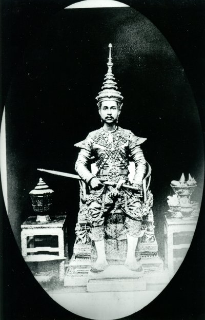 King Chulalongkorn, ca 1880 (s/v foto) av Unknown photographer