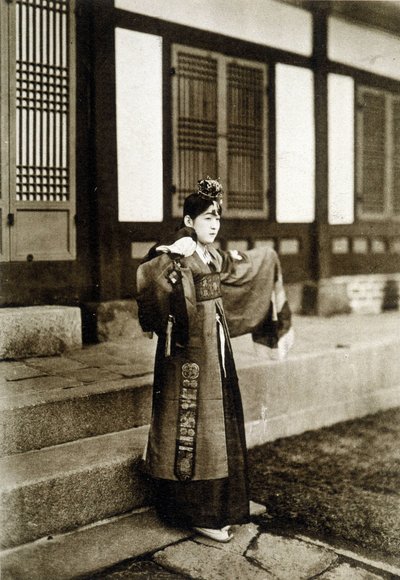 Kusang Coreenne dansare (slutet av 1800-talet). av Unknown photographer
