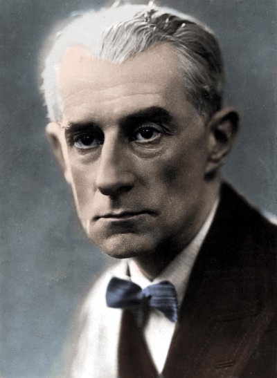 Porträtt av kompositören Maurice Ravel. av Unknown photographer