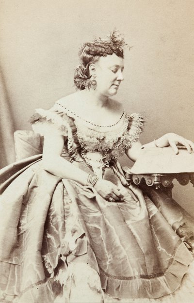 Porträtt av Ermina Rudersdorf av Unknown photographer
