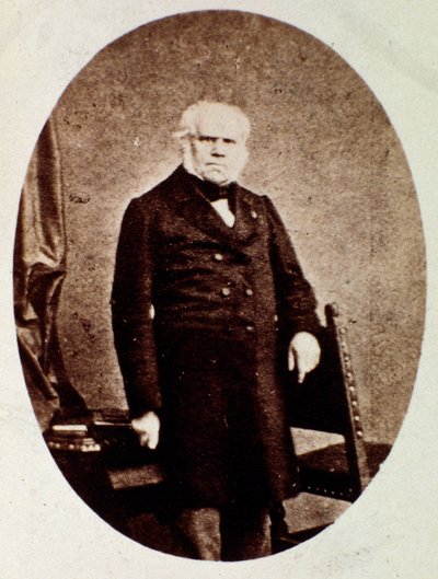 Porträtt av Francois Joseph (Francois-Joseph) Fetis (1794-1871) belgisk musikforskare, kompositör, kritiker och lärare Fotografi. 1800-talet. Bologna, civico museo musico av Unknown photographer