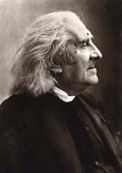 Porträtt av Franz Liszt (1811-1886), ungersk kompositör och pianist. av Unknown photographer