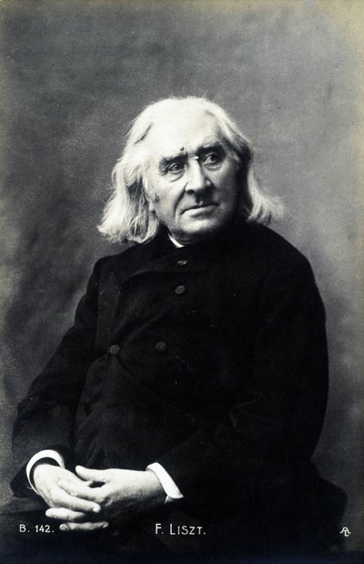 Porträtt av Franz Liszt. av Unknown photographer