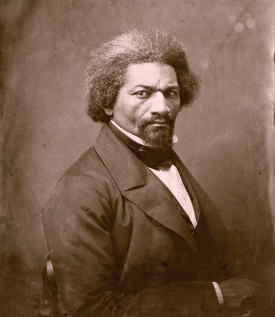 Porträtt av Frederick Douglass (albumintryck) av Unknown photographer