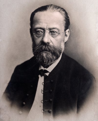 Porträtt av Friedrich Smetana (gravyr efter foto) av Unknown photographer