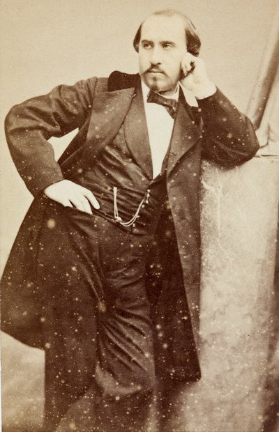 Porträtt av Gabriel Fauré, ca 1860 (s/v foto) av Unknown photographer