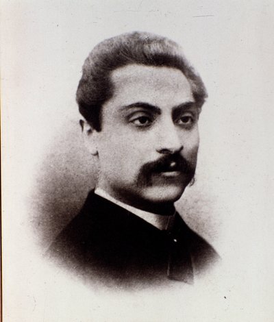 Porträtt av Giuseppe Martucci (s/v foto) av Unknown photographer