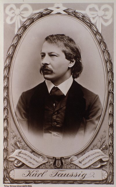 Porträtt av Karl Taussig (gravyr efter foto) av Unknown photographer