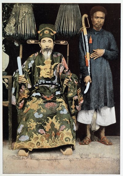 Porträtt av Kinh Luoc (vicekung) av Tonkin, sent 1800-tal. av Unknown photographer