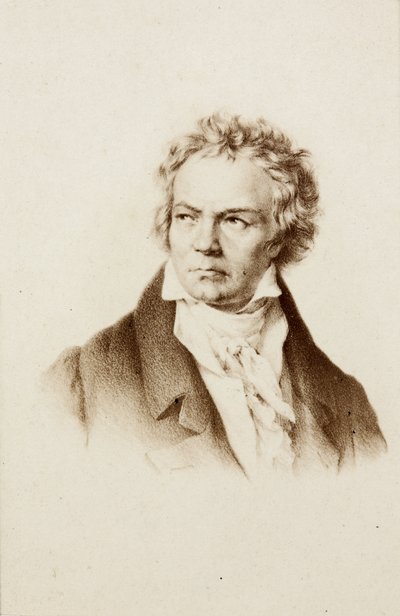 Porträtt av Ludwig van Beethoven av Unknown photographer