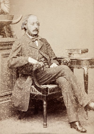 Porträtt av Stephen Heller, ca 1860-talet (s/v foto) av Unknown photographer