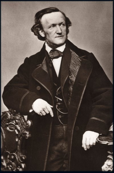 Porträtt av kompositören Richard Wagner (1813-1883) - Porträtt av Richard Wagner (1813-1883), tysk kompositör. av Unknown photographer