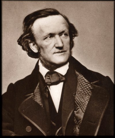 Porträtt av kompositören Richard Wagner (1813-1883) - Porträtt av Richard Wagner (1813-1883), tysk kompositör. av Unknown photographer