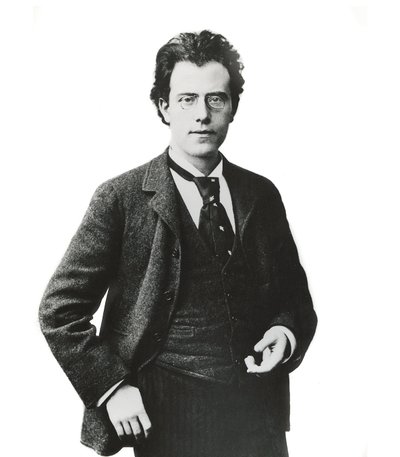 Porträtt av den österrikiske kompositören och dirigenten Gustav Mahler - av Unknown photographer