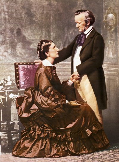 Richard och Cosima Wagner (foto) av Unknown photographer