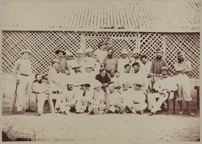 Royal Artillery Cricket-lag, Indien av Unknown photographer
