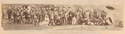 East Indian Railway Rifle volontärer på sitt träningsläger av Unknown photographer