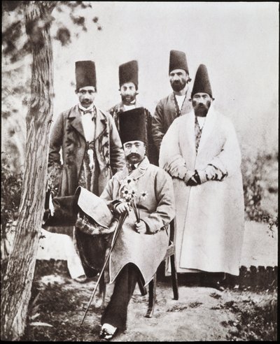 Shahen av Persien Nasser-ed-Din och hans kammare av Unknown photographer