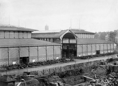 Den centrala marknaden i Paris (Balard-paviljonger), sent 1800-tal av Unknown photographer